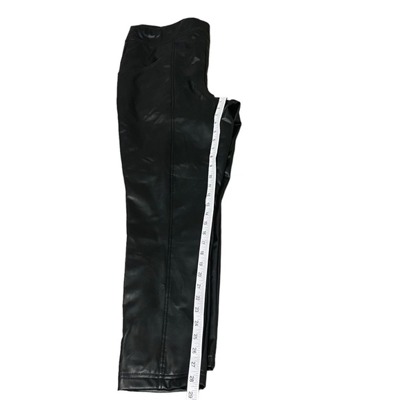 Sabrina Lauren Women Black Faux Leather Pants 2X Brand New With Tags Retail 89 - Picture 3 of 15